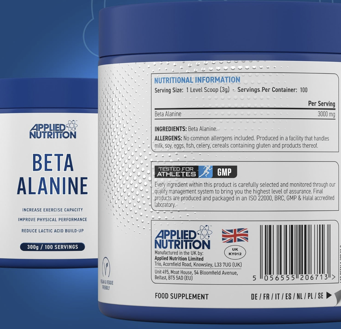 Applied Nutrition Beta-Alanine 300g - Image 2