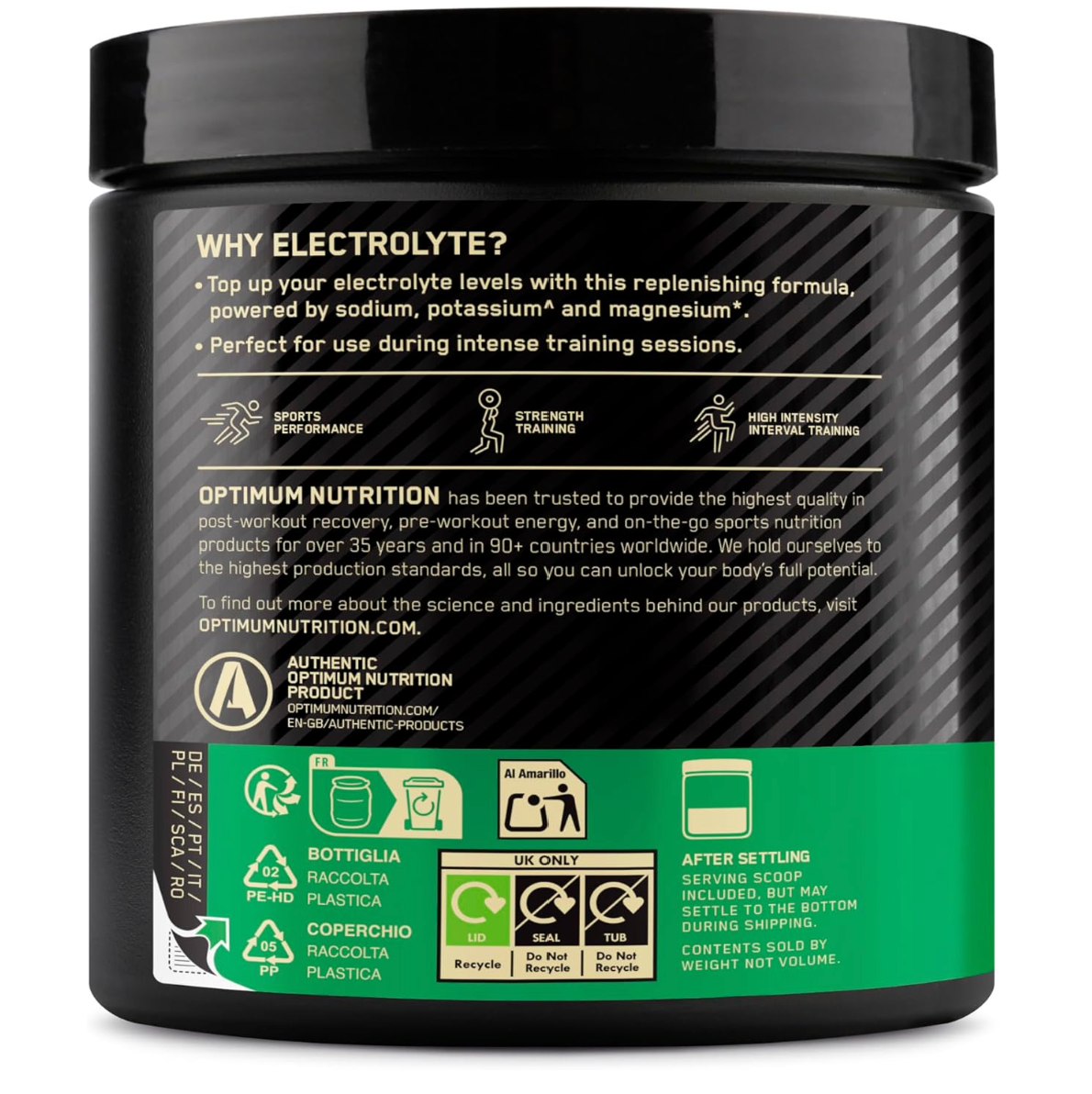 Optimum Nutrition Electrolyte Powder 264g - Image 3